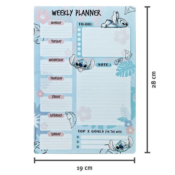 Planer tygodniowy Disney Stitch - Watercolor- Zdjęcie 4