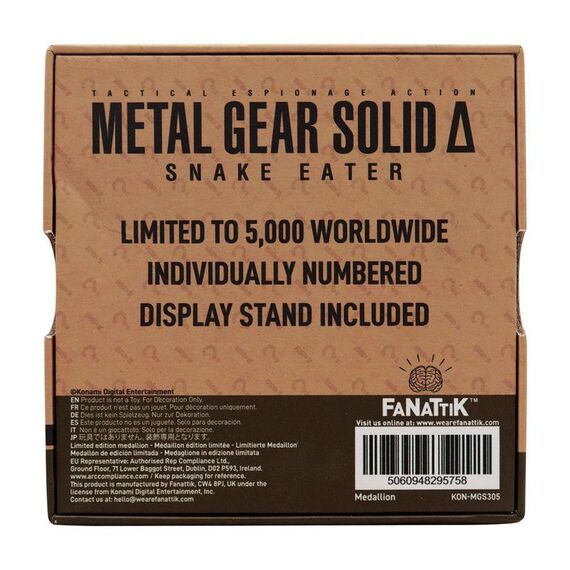 Medalion kolekcjonerski Metal Gear Solid Delta - Cobra Unit- Zdjęcie 5