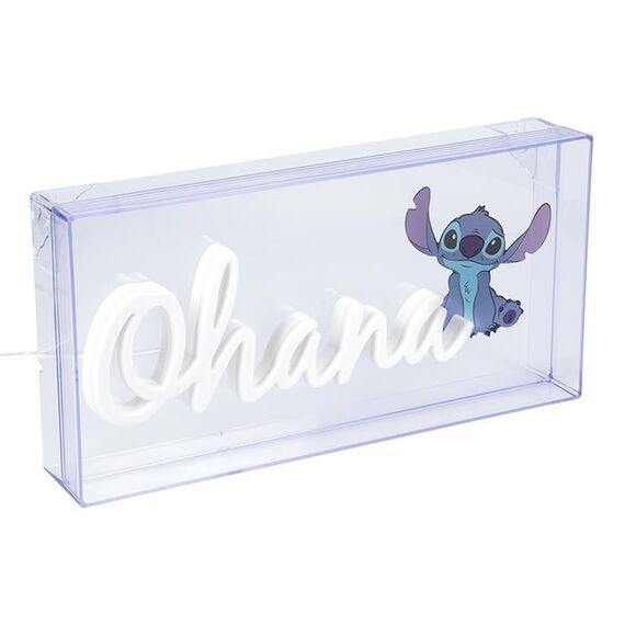 Lampka neonowa Disney Stitch - Ohana- Zdjęcie 3