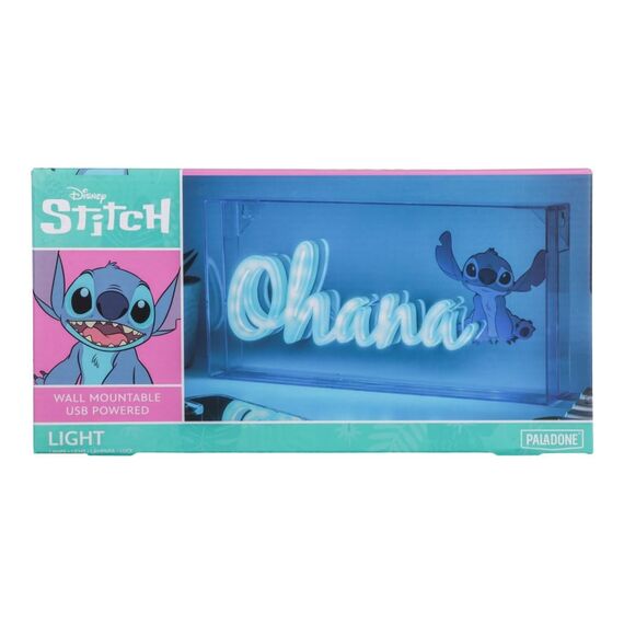 Lampka neonowa Disney Stitch - Ohana- Zdjęcie 4