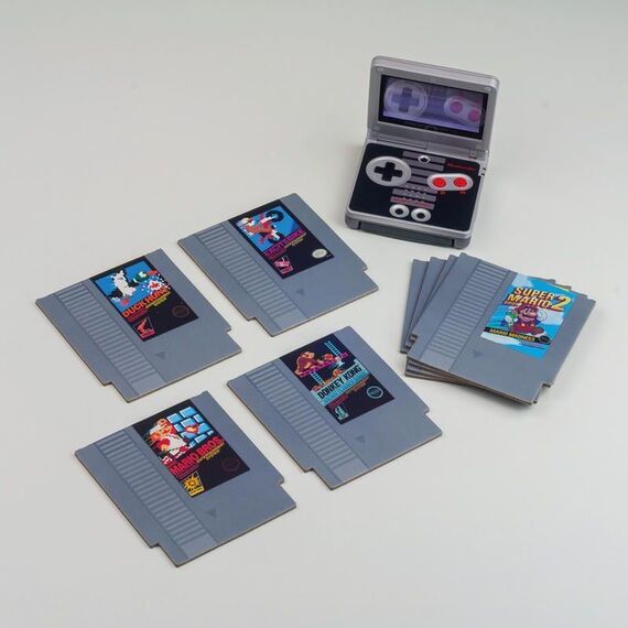 Zestaw 8 podkładek pod kubek Nintendo - NES Cartridge- Zdjęcie 2