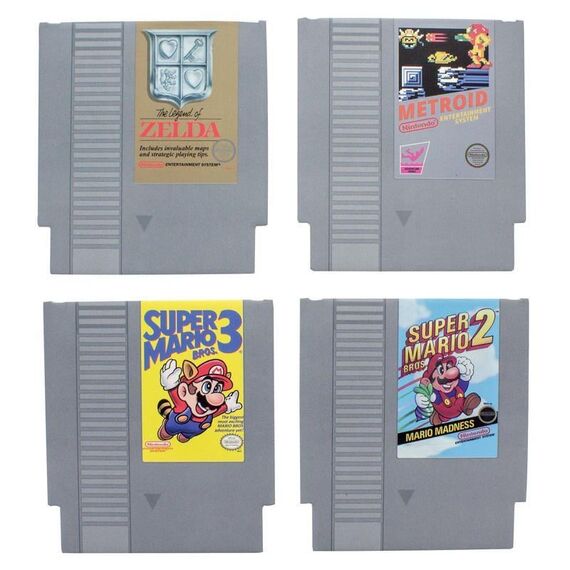 Zestaw 8 podkładek pod kubek Nintendo - NES Cartridge- Zdjęcie 5