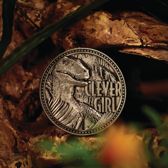 Moneta kolekcjonerska Jurassic Park - Velociraptor (Limited Edition)- Zdjęcie 3