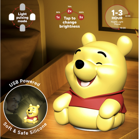 Lampka Disney Kubuś Puchatek SquishyGlo - Kubuś