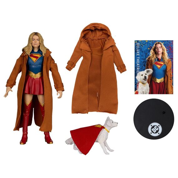 Figurka DC Comics Deluxe Theatrical Edition - Supergirl & Puppy Krypto (Gold Label)- Zdjęcie 2