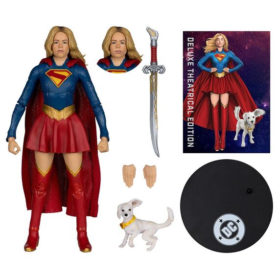 Figurka DC Comics Deluxe Theatrical Edition - Supergirl & Puppy Krypto- Zdjęcie 3