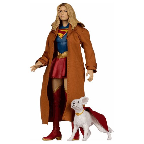 Figurka DC Comics Deluxe Theatrical Edition - Supergirl & Puppy Krypto (Gold Label)- Zdjęcie 3
