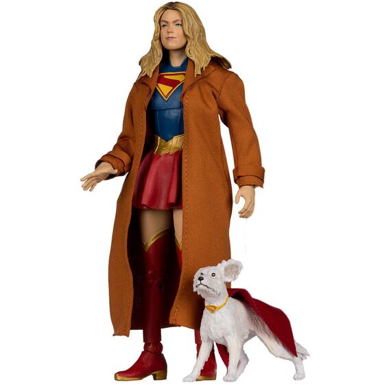 Figurka DC Comics Deluxe Theatrical Edition - Supergirl & Puppy Krypto (Gold Label)- Zdjęcie 4
