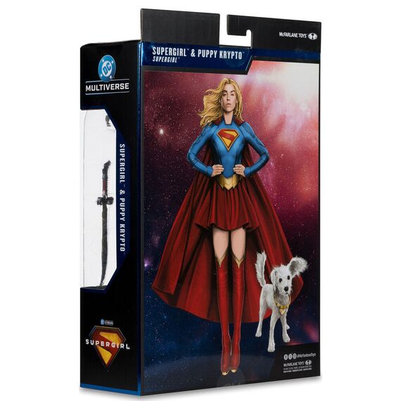 Figurka DC Comics Deluxe Theatrical Edition - Supergirl & Puppy Krypto- Zdjęcie 5