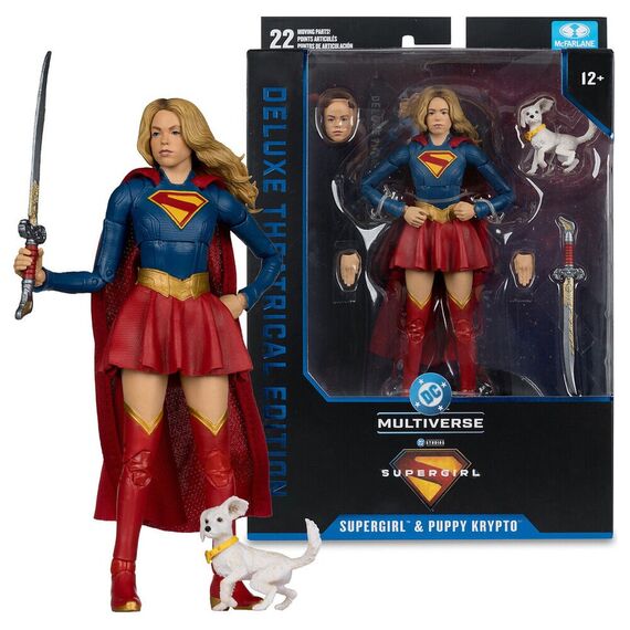 Figurka DC Comics Deluxe Theatrical Edition - Supergirl & Puppy Krypto- Zdjęcie 7