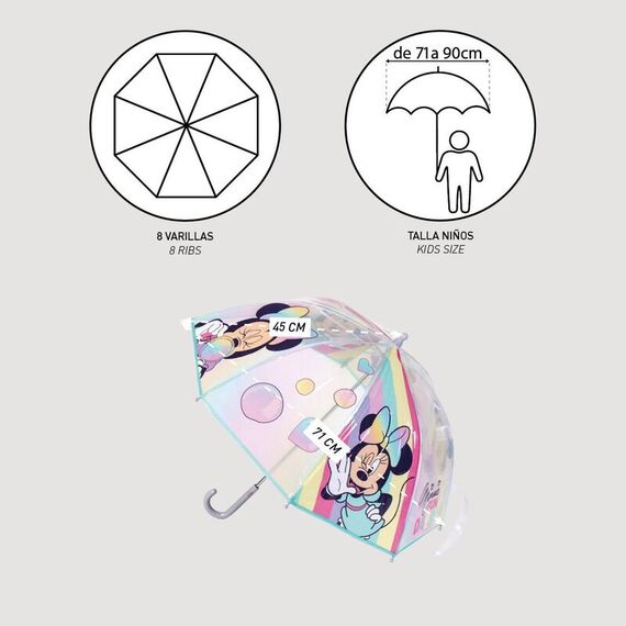 Parasol manualny Disney Minnie 45cm- Zdjęcie 3