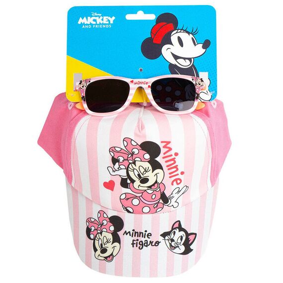 Zestaw czapka z daszkiem z okularami przeciwsłonecznymi Disney Minnie Figaro