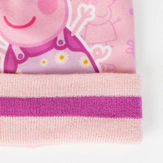 Zestaw czapka zimowa z rękawiczkami Świnka Peppa- Zdjęcie 4