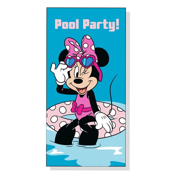 Ręcznik plażowy z mikrofibry Disney Minnie Pool Party (70x140cm)