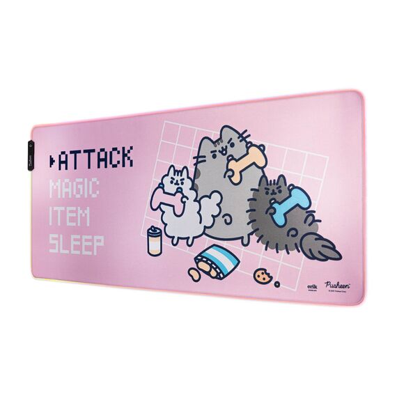 Podkładka pod mysz dla graczy XL Pusheen (podświetlana)