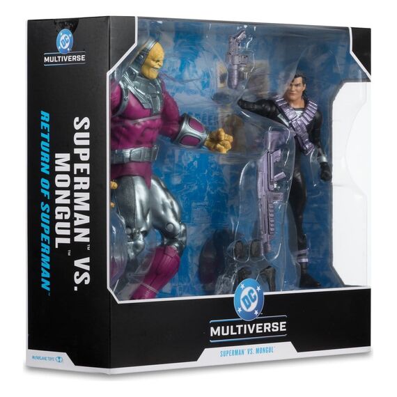 Zestaw 2 figurek DC Multiverse (Return of Superman) Megafig - Mongul vs Superman- Zdjęcie 9