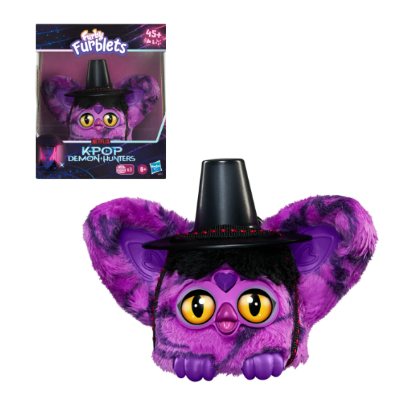 Maskotka interaktywna KPop Demon Hunters Furby Furblets Saja Boy Demon