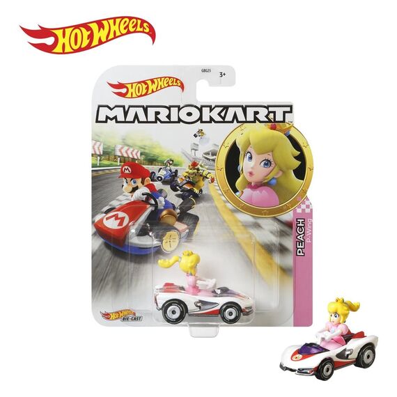 Model pojazdu Hot Wheels Mario Kart 1/64 - Princess Peach (P-Wing) (GJH58)