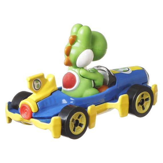Model pojazdu Hot Wheels Mario Kart 1/64 - Yoshi (Mach 8) (GLP39)- Zdjęcie 3