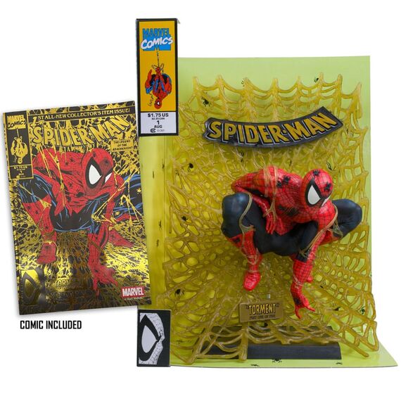 Figurka z komiksem Marvel 1/6 - Spider-Man (Spider-Man # 1 Gold Edition) [Gold Label]- Zdjęcie 7