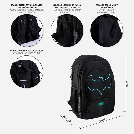 Plecak DC Comics Batman Logo 46cm- Zdjęcie 5