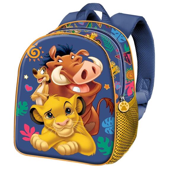 Plecak 3D dziecięcy Disney Król lew Simba, Timon i Pumba 30 cm