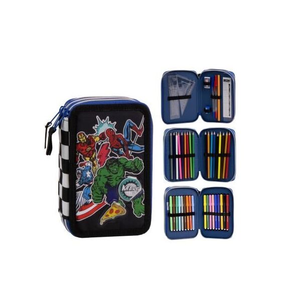 Piórnik z wyposażeniem Marvel Avengers Classic (potrójny)