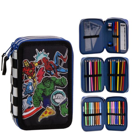 Piórnik z wyposażeniem Marvel Avengers Classic (potrójny)- Zdjęcie 2