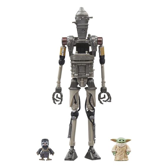 Zestaw 3 figurek Star Wars: The Mandalorian Vintage Collection - IG-12, Grogu & Anzellan