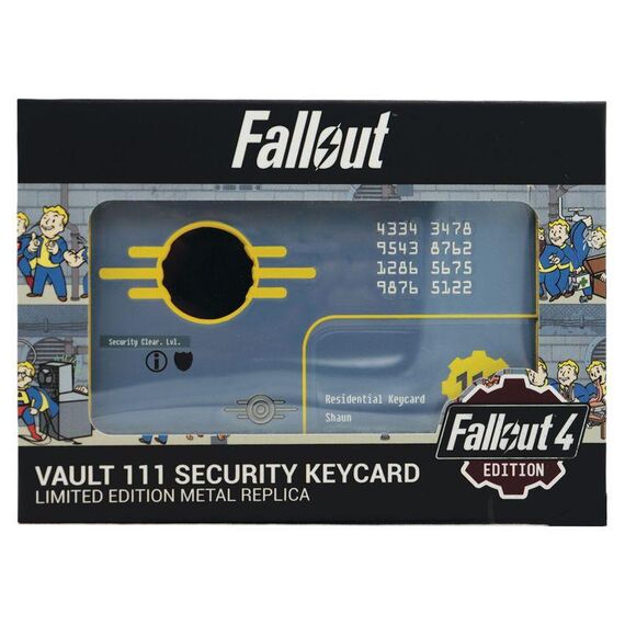 Replika limitowana Fallout 4 - Vault 111 Security Keycard- Zdjęcie 4