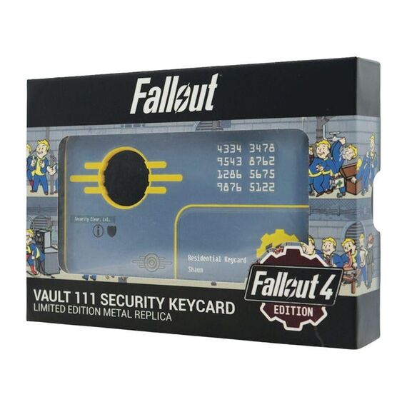Replika limitowana Fallout 4 - Vault 111 Security Keycard- Zdjęcie 5
