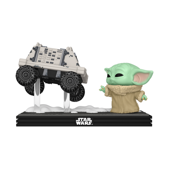 Diorama Star Wars: The Mandalorian & Grogu POP! - Grogu with Polar Mouse Droid (840)- Zdjęcie 3