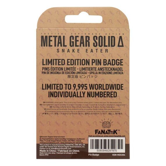 Przypinka limitowana  Metal Gear Solid Delta: Snake Eater - Fox- Zdjęcie 4