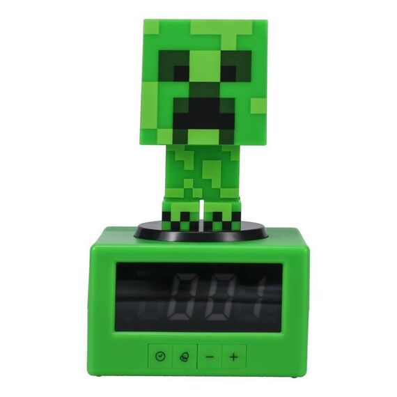 Budzik z podświetleniem Minecraft - Creeper 16 cm- Zdjęcie 3
