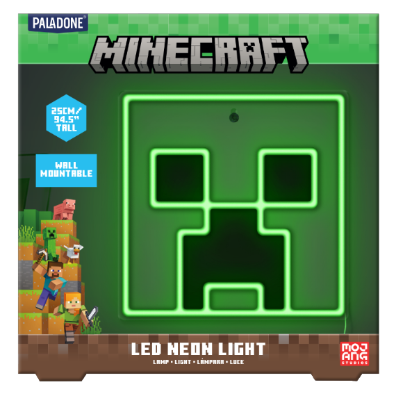 Lampka na ścianę Minecraft Creeper (25 cm)- Zdjęcie 2