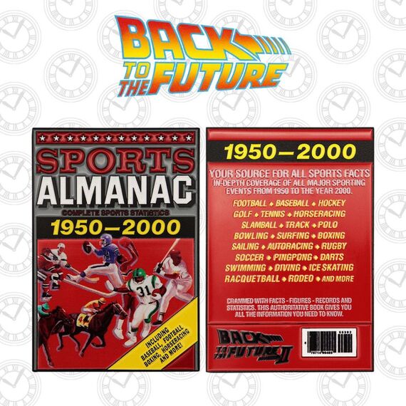 Sztabka kolekcjonerska Powrót do przyszłości - Sports Almanac- Zdjęcie 3