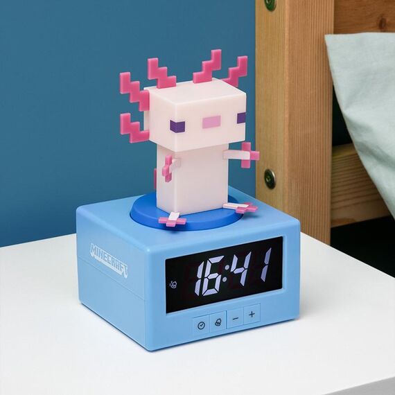 Budzik z podświetleniem Minecraft Axolotl- Zdjęcie 4