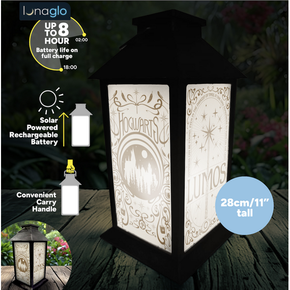 Lampka solarna ogrodowa Harry Potter Hogwart LunaGlo 28 cm