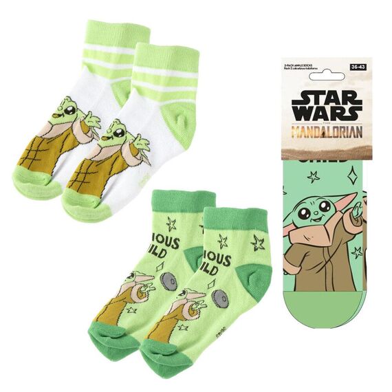 Zestaw 2 par skarpet Star Wars - Grogu (38-45)