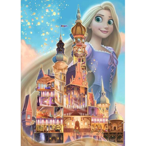 Puzzle Disney Castle - Roszpunka (1000 elementów)- Zdjęcie 2