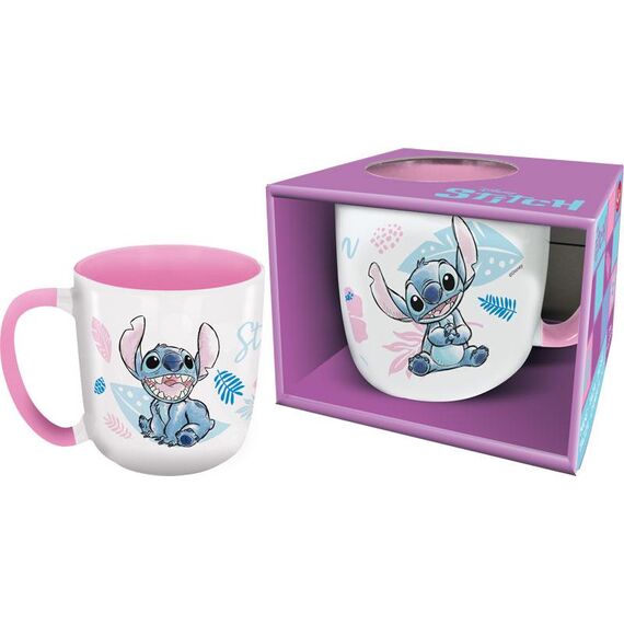Kubek Stitch - Watercolor Pink (380ml)
