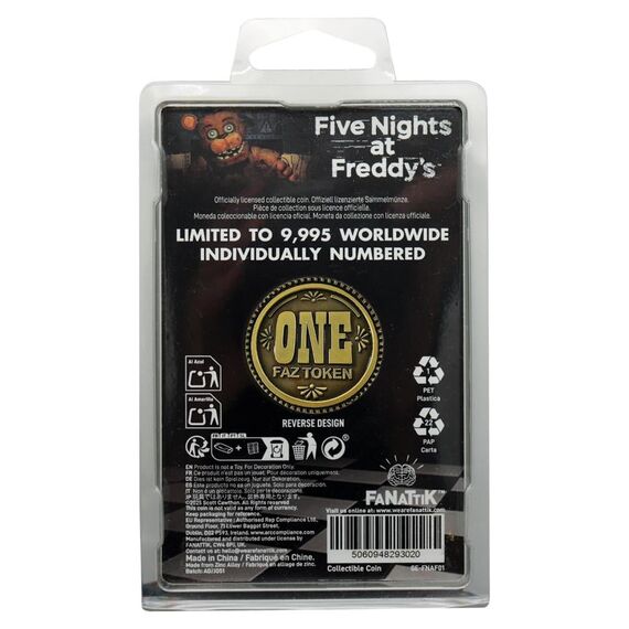 Limitowana moneta Five Nights at Freddy's - One Faz-Token- Zdjęcie 4