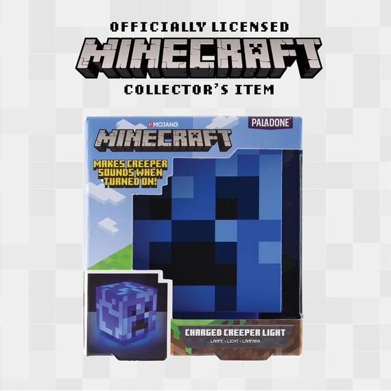 Lampka 3D z dźwiękiem Minecraft - Creeper- Zdjęcie 5