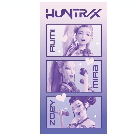 Ręcznik z mikrofibry K-Pop Demon Hunters - Huntrix 40x140cm