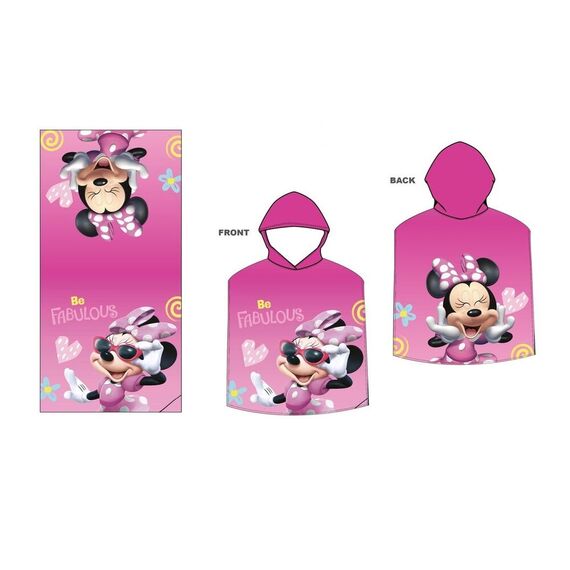 Ręcznik plażowy poncho Disney Minnie (55x110)