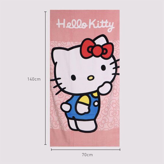 Ręcznik plażowy bawełniany Hello Kitty (70x140cm)- Zdjęcie 3