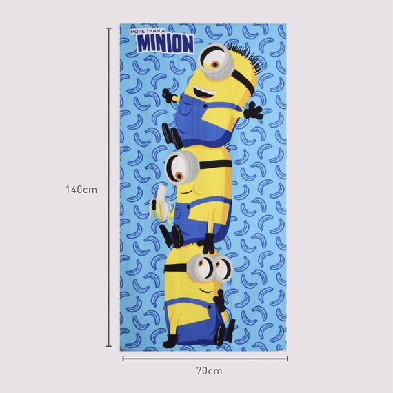 Ręcznik plażowy z mikrofibry Minionki (70x140cm)- Zdjęcie 4
