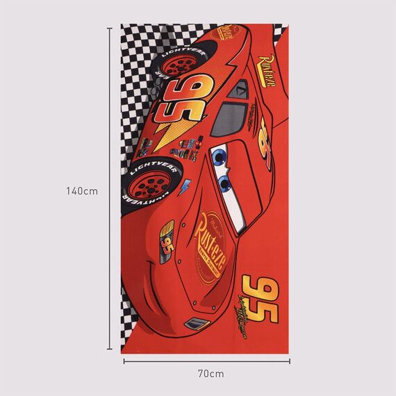 Ręcznik plażowy z mikrofibry Disney Auta - Zygzak McQueen (70x140cm)- Zdjęcie 3