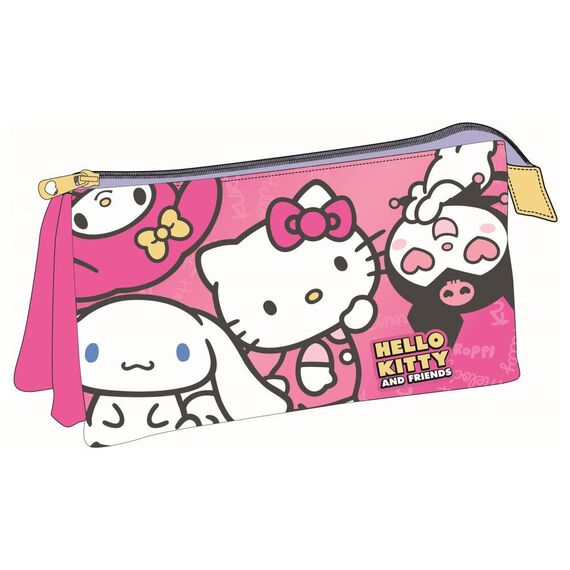 Piórnik potrójny Hello Kitty and Friends