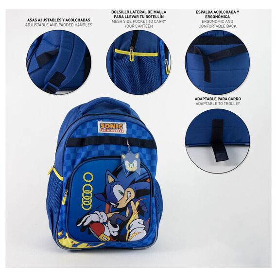 Plecak Sonic the Hedgehog 42cm- Zdjęcie 4